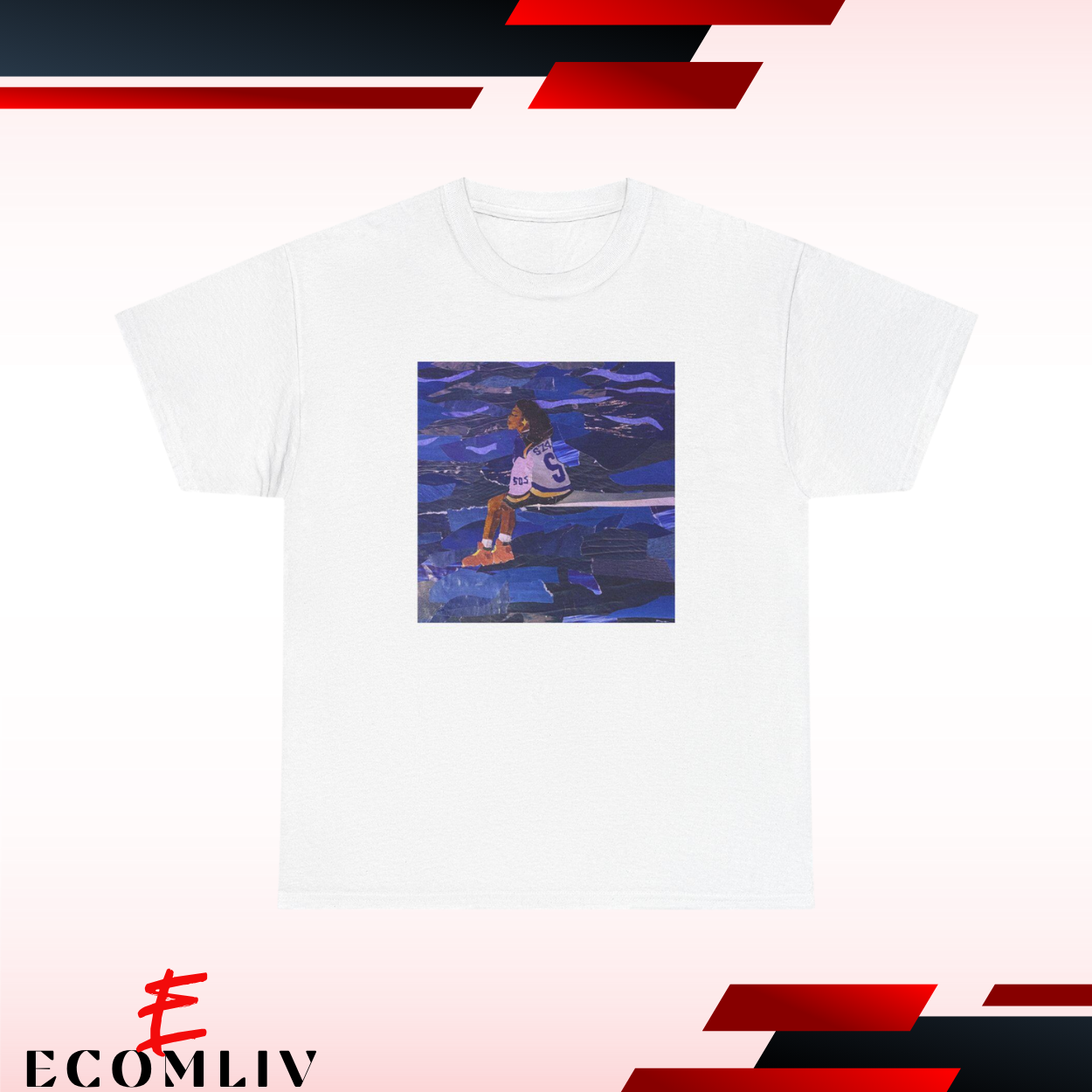 Sza Inspired Tee, Music Album Collage T-Shirt, Unisex Graphic Top Handmade Magazine Art Shirt